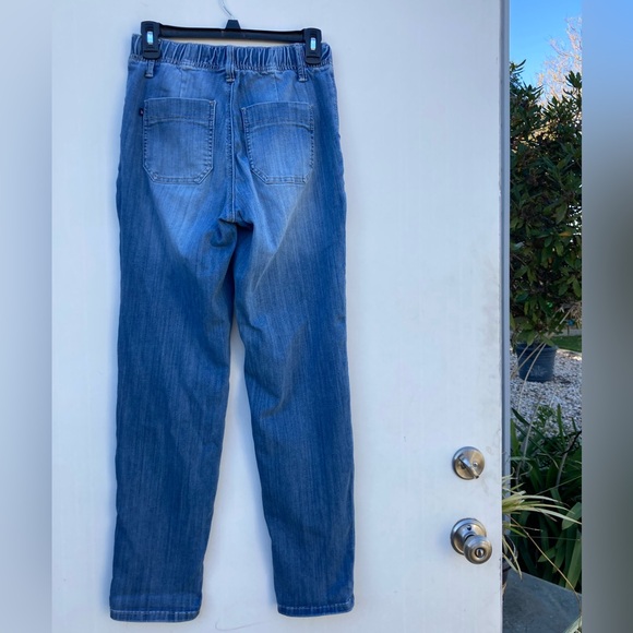 Judy Blue High Waist Drawstring Denim Jeans Zip Fly Belt Loops Pockets Size 25 - Picture 8 of 16